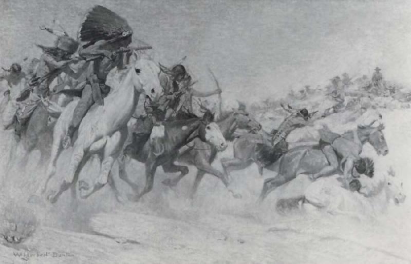 William Herbert Dunton The Custer Fight
